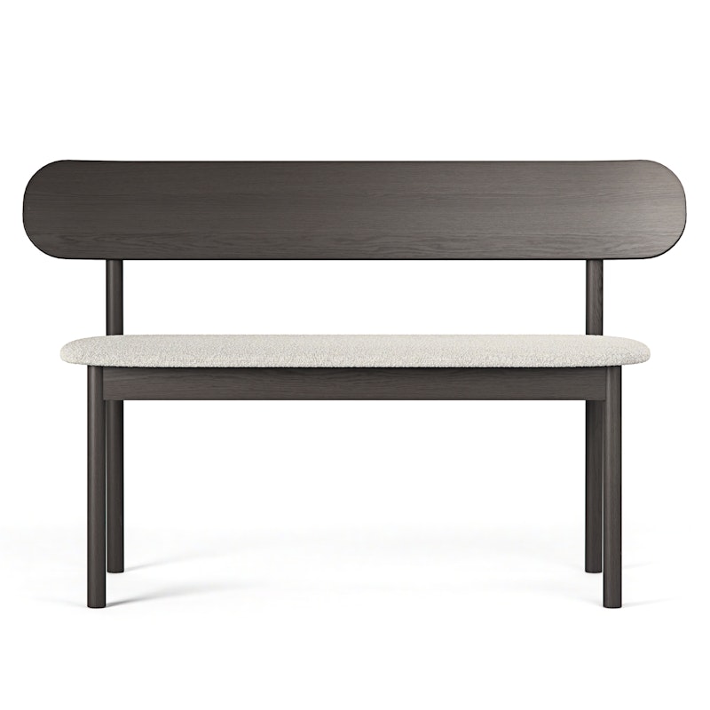 Elephant Bænk Smoked Oak / White Boucle