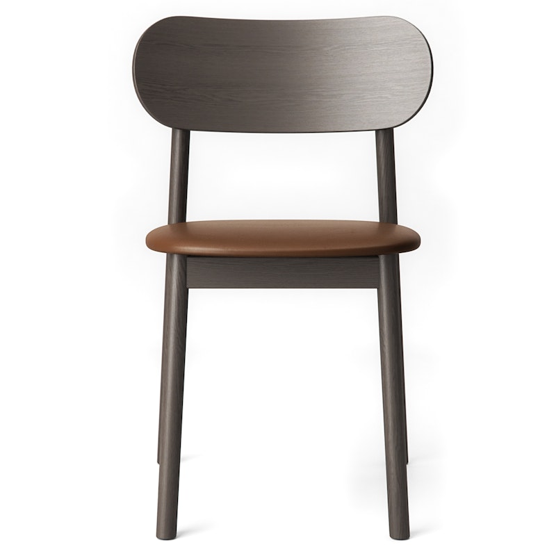 Elephant Stol, Mørkt Egetræ / Brunt Læder