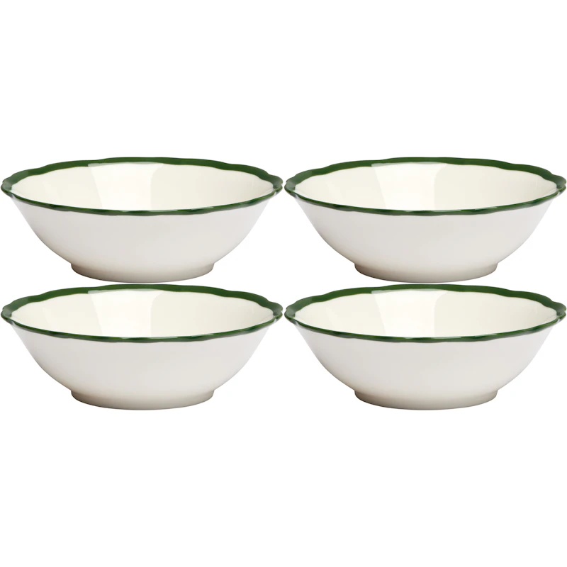 Fleur Skål 15 cm 4-pak, Mørkegrøn