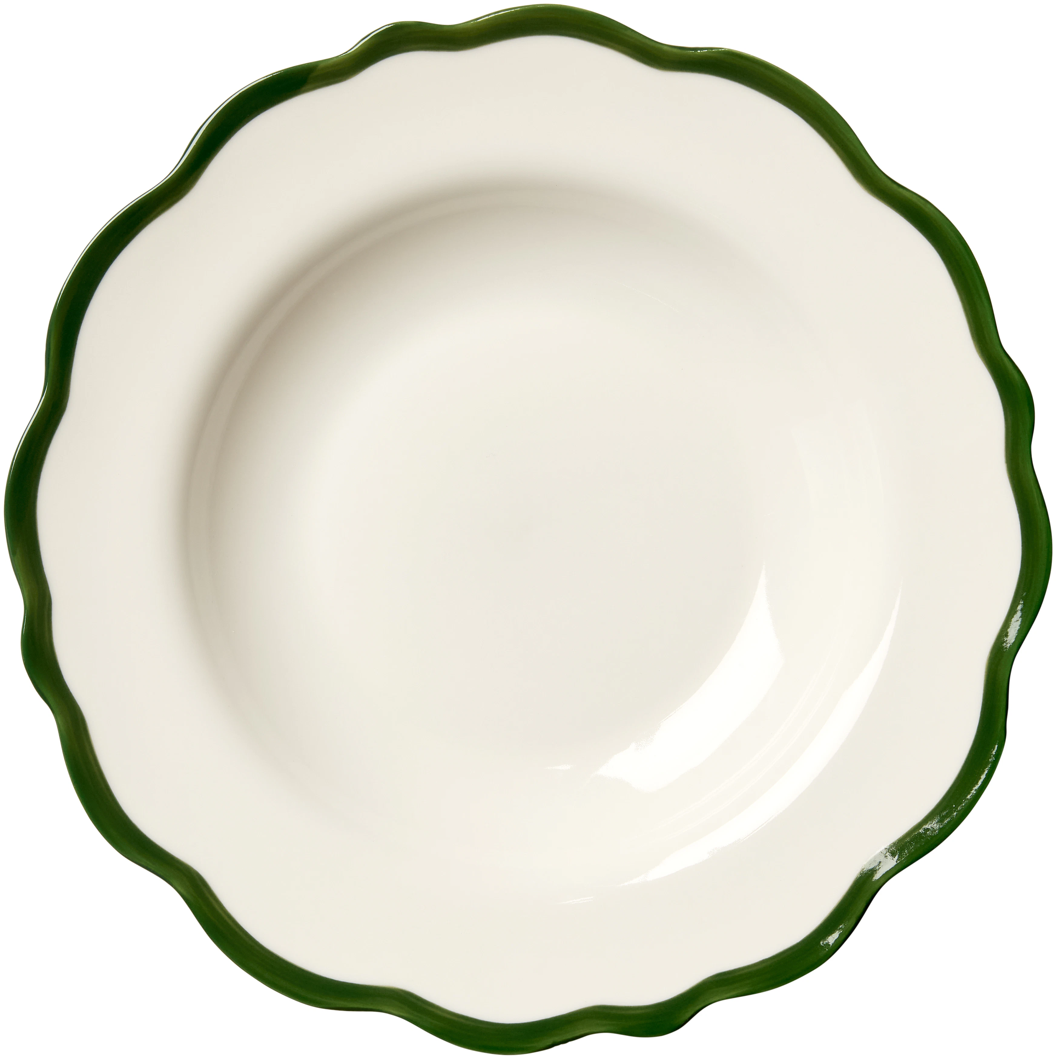 Decotique Fleur Sk&aring;l 23 Cm M&oslash;rkegr&oslash;n - Serveringssk&aring;le Keramik Dark Green - 9210343