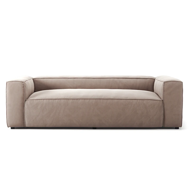 Grand 2-Personers Sofa Fløjl, Dusk Beige
