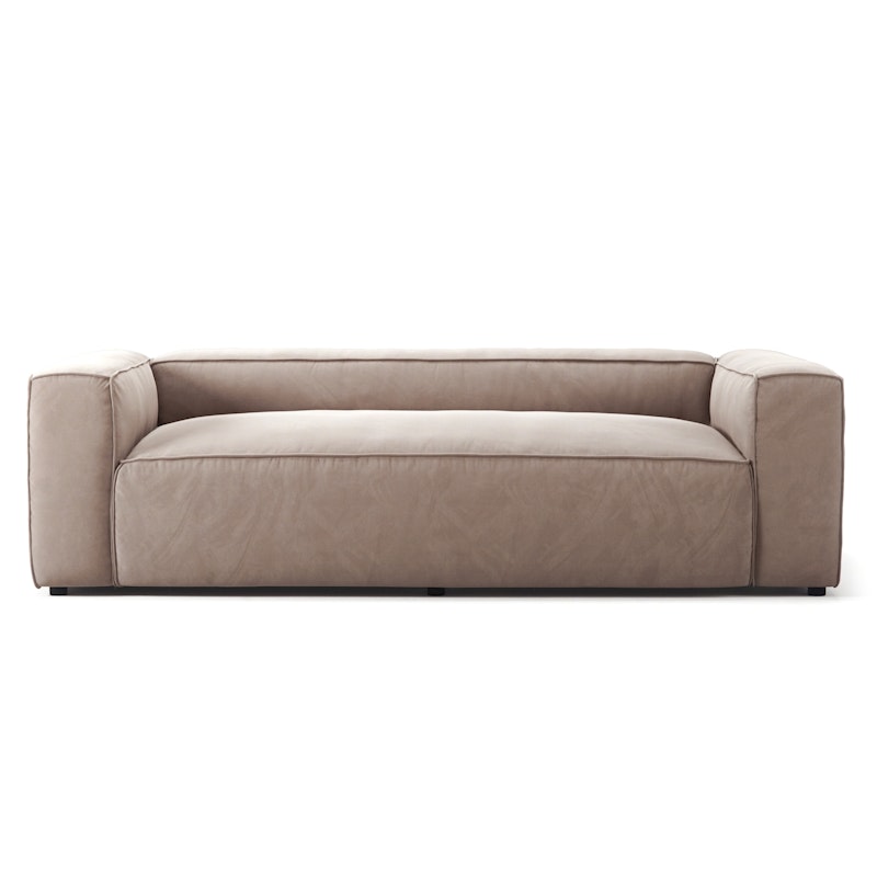 Grand 2-Personers Sofa Fløjl, Dusk Beige