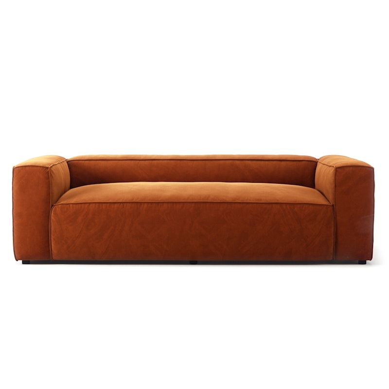 Grand 2-Personers Sofa Fløjl, Copper Glow