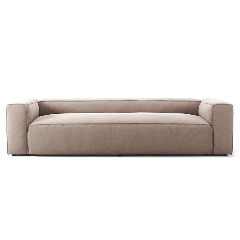 Grand 3-Personers Sofa Fløjl, Dusk Beige