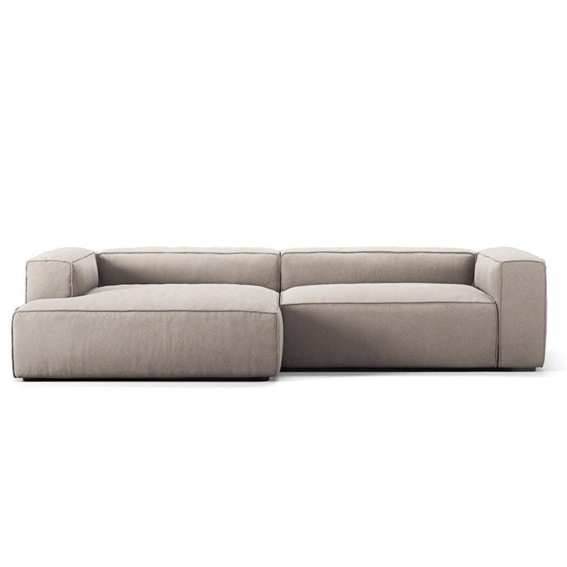 Grand 3-Personers Sofa chaiselong Venstre, Sandshell Beige