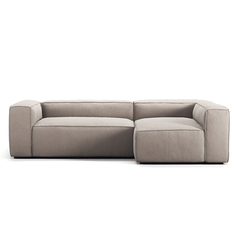 Grand 3-Personers Sofa Divan Højre, Sandshell Beige