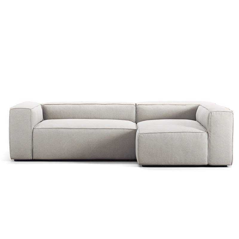 Grand 3-Personers Sofa Divan Højre, Moon White