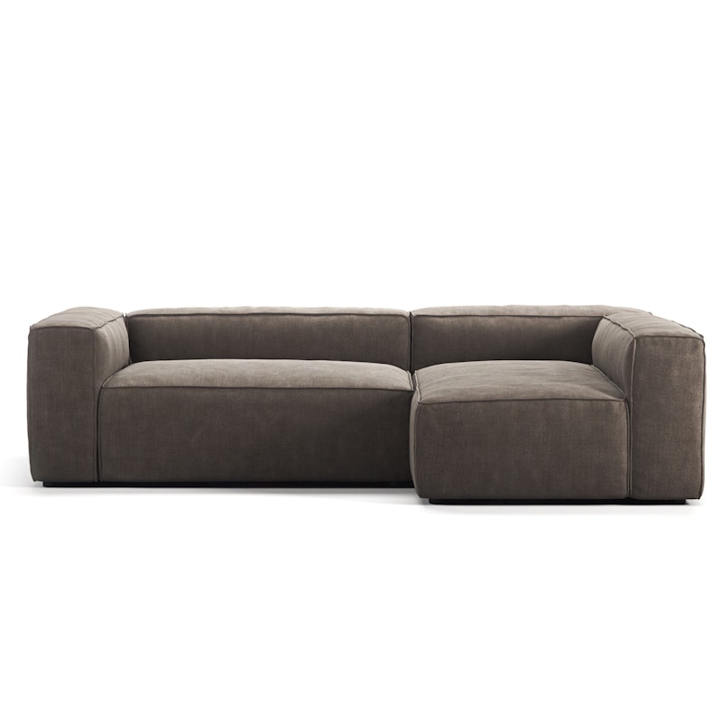 Grand 3-Personers Sofa Divan Højre, Mole Brown