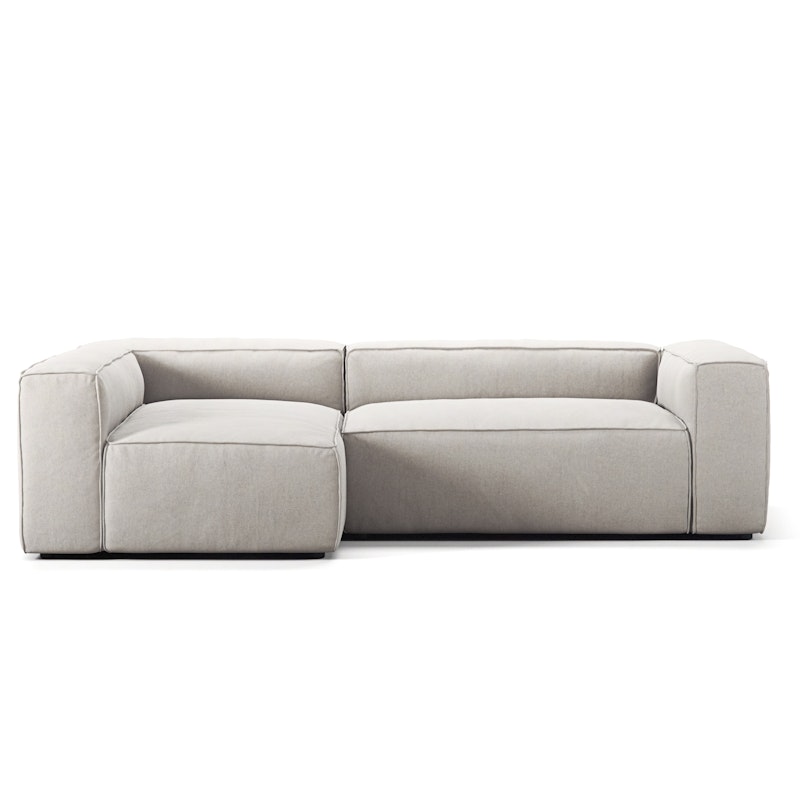 Grand 3-Personers Sofa Divan Venstre, Moon White