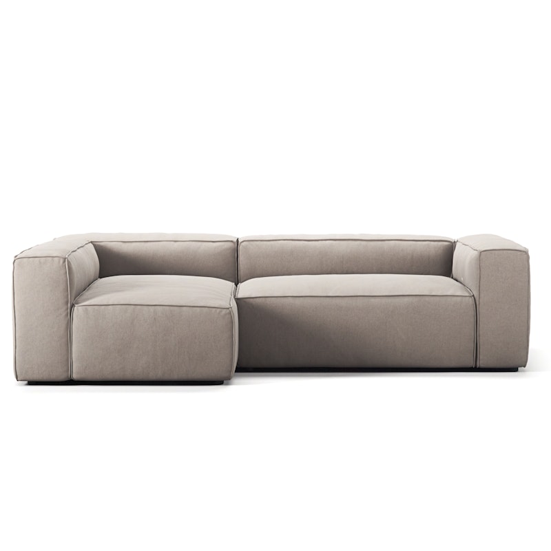 Grand 3-Personers Sofa Divan Venstre, Sandshell Beige