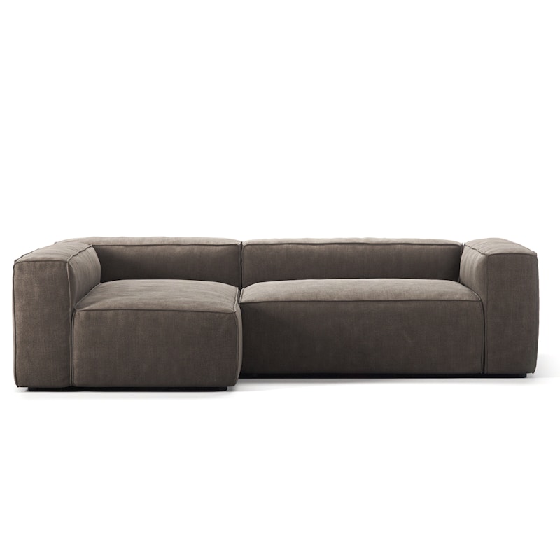 Grand 3-Personers Sofa Divan Venstre, Mole Brown