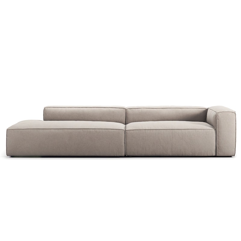 Grand 3-Personers Sofa åben ende Venstre, Sandshell Beige