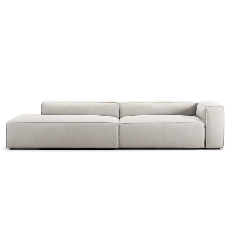 Grand 3-Personers Sofa åben ende Venstre, Moon White