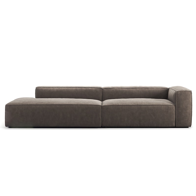 Grand 3-Personers Sofa åben ende Venstre, Mole Brown