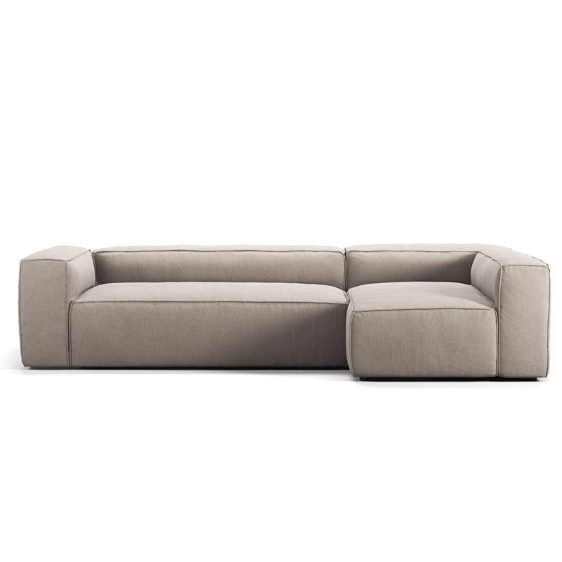 Grand 4-Personers Sofa Divan Højre, Sandshell Beige