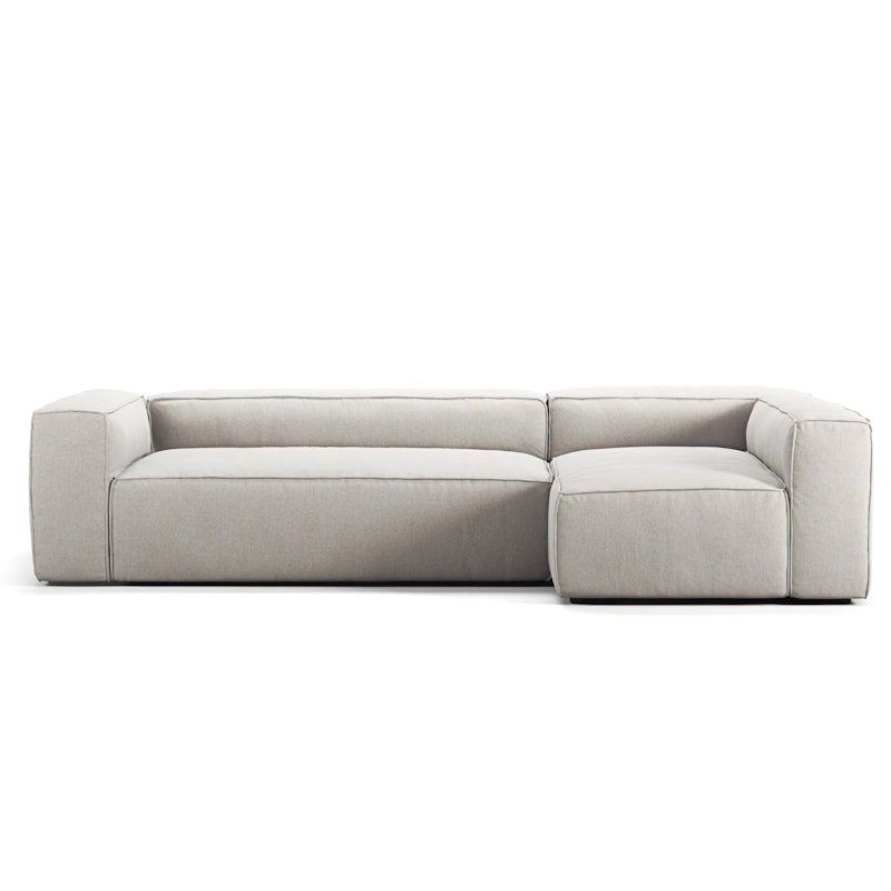 Grand 4-Personers Sofa Divan Højre, Moon White