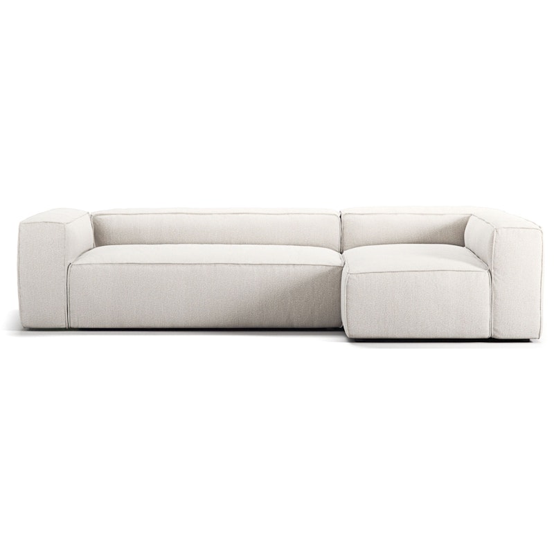 Grand 4-Personers Sofa Divan Højre, Steam White