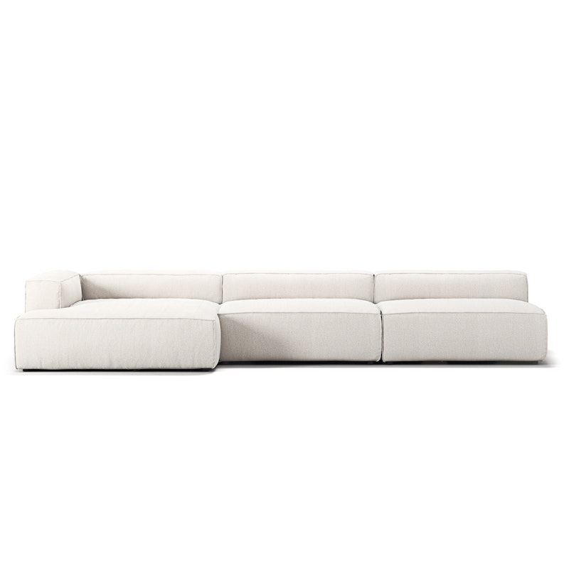 Grand 5-Personers Sofa chaiselong Venstre, Steam White