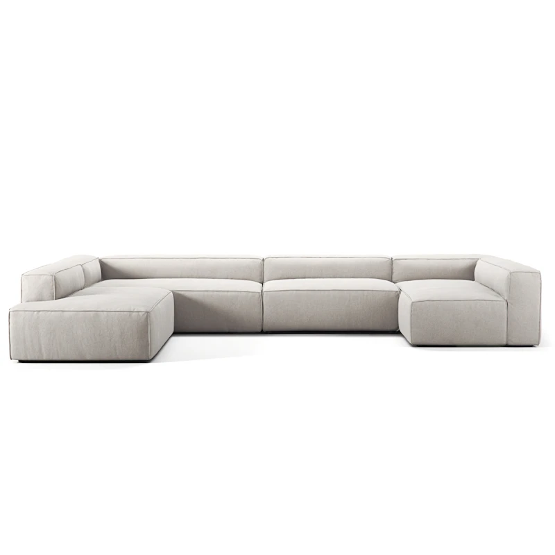 Grand 5-Personers Sofa divan Venstre, Moon White