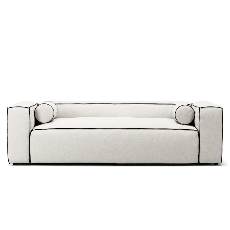 Grand Hue 2-Personers Sofa, Steam White / Mine Graphite