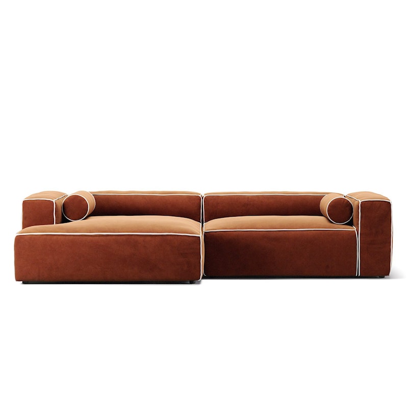 Grand Hu 3-Personers Sofa Chaiselong Venstre, Copper Glow / Moon White