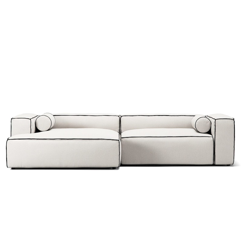 Grand Hue 3-Personers Sofa Chaiselong Venstre, Steam White / Mine Graphite