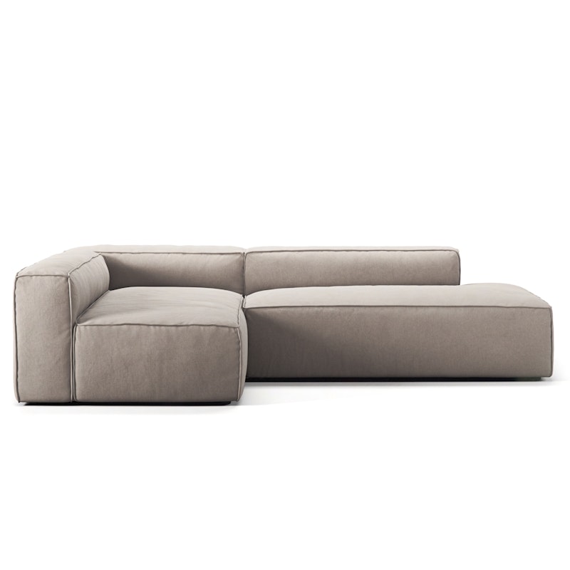 Grand Loungesofa 3-Pers åben ende Højre, Sandshell Beige