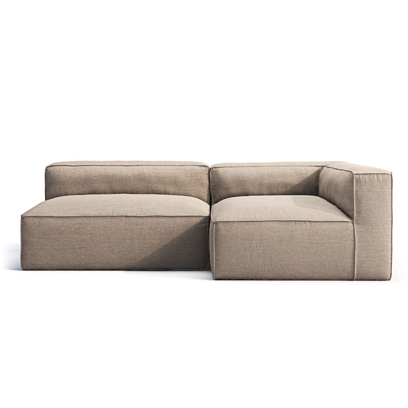 Grand Udendørs Loungesofa 2-Pers Højre, Heather Grey