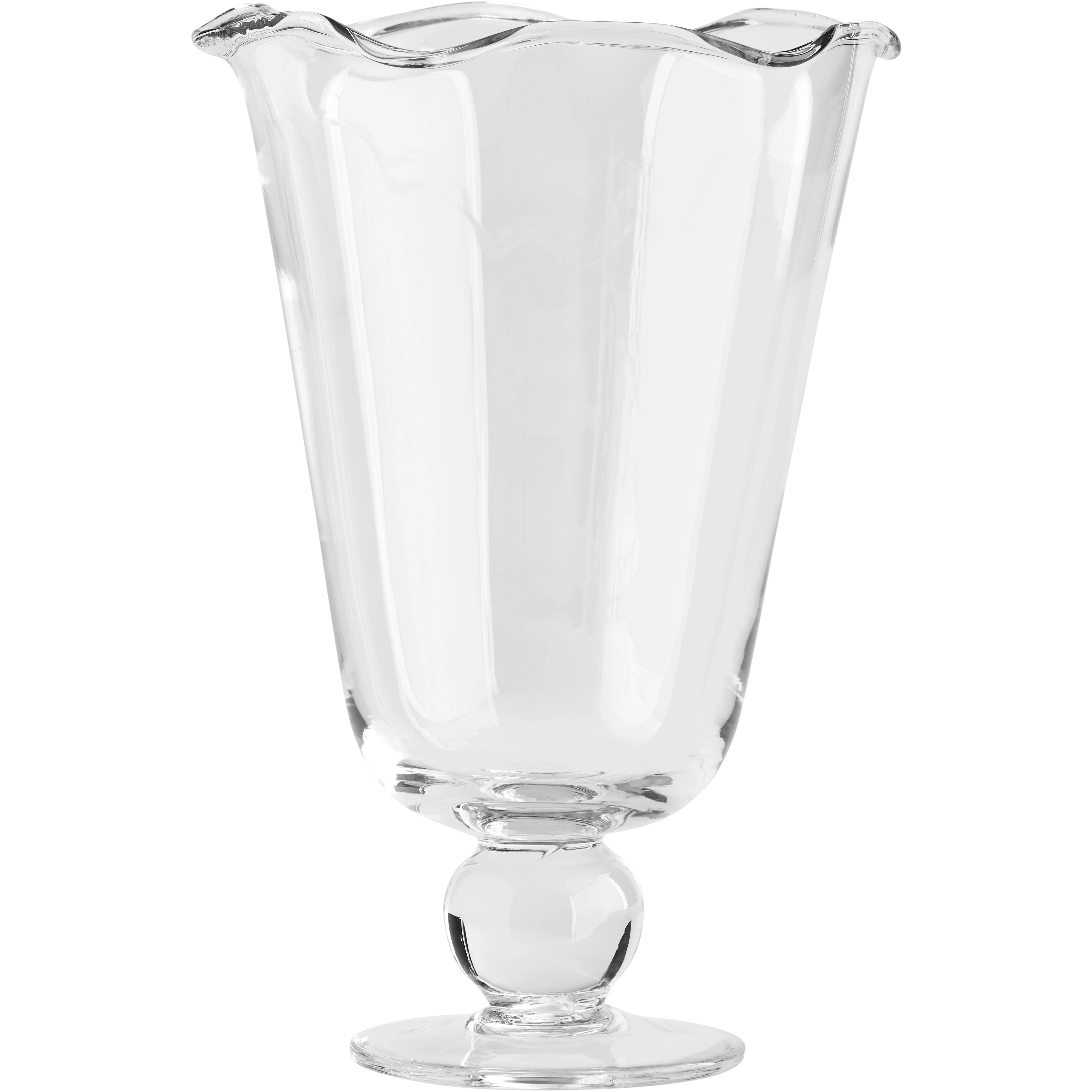 Decotique Karla Vase B&oslash;lget 26 Cm - Vaser Glas Klar - 9203143
