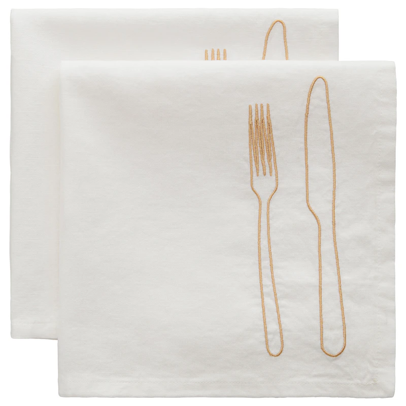 La Tavola Serviet 45x45 cm 2-pak, Latte