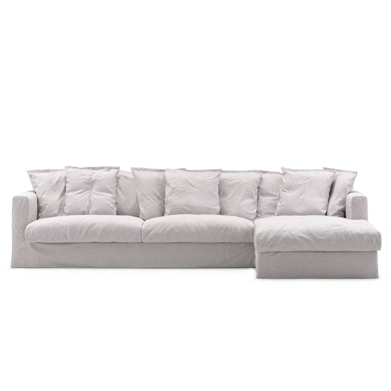 Le Grand Air 3-Personers Sofa Hør Divan Højre, Misty Grey