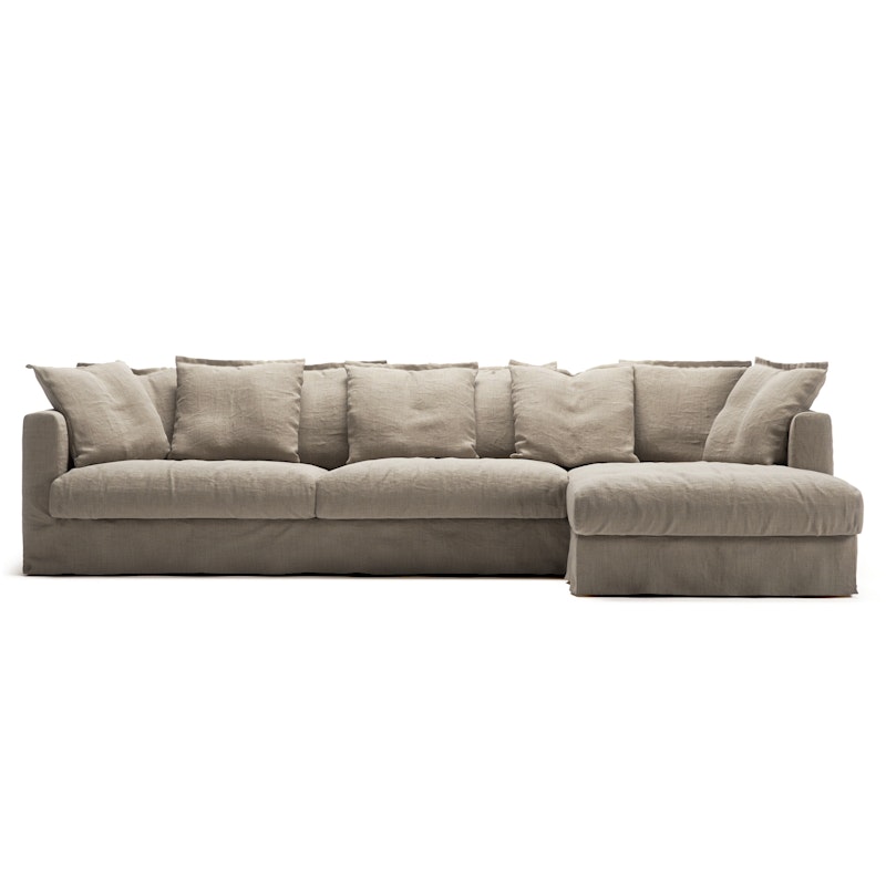 Le Grand Air 3-Personers Sofa Hør Divan Højre, Savage Linen