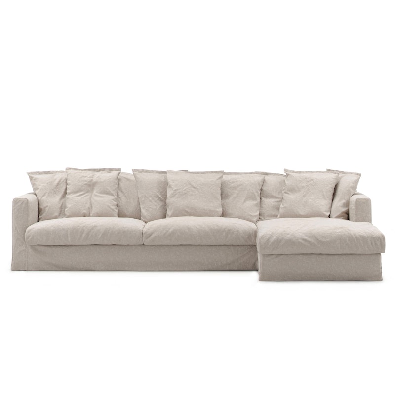 Betræk Til Le Grand Air 3-personers Sofa Hør Divan Højre, Natural Blonde