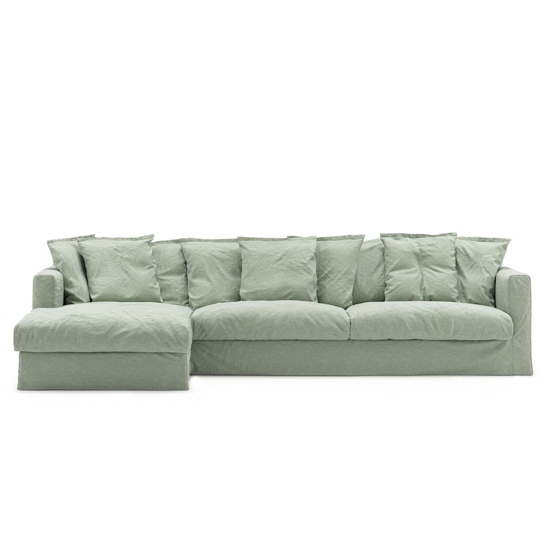 Betræk Til Le Grand Air 3-personers Sofa Hør, Green Pear