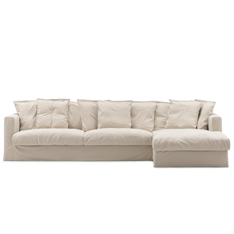 Le Grand Air 3-Personers Sofa Bomuld Divan Højre, Beige