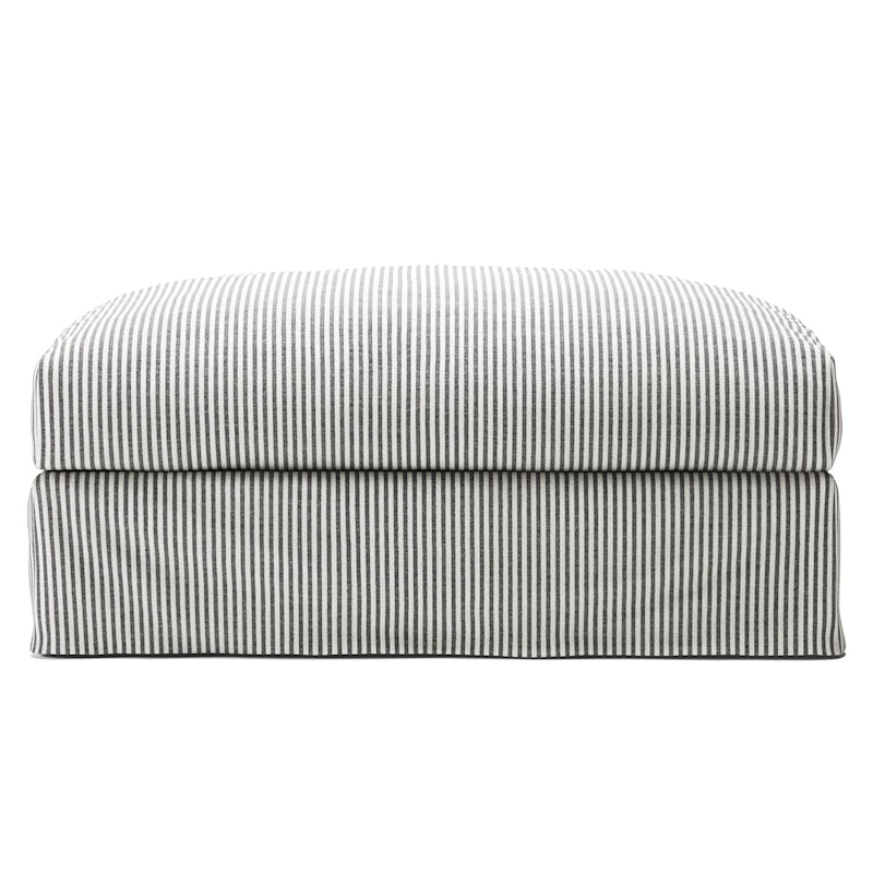Betræk Til Le Grand Air Fodskammel Hør, Ash Stripe