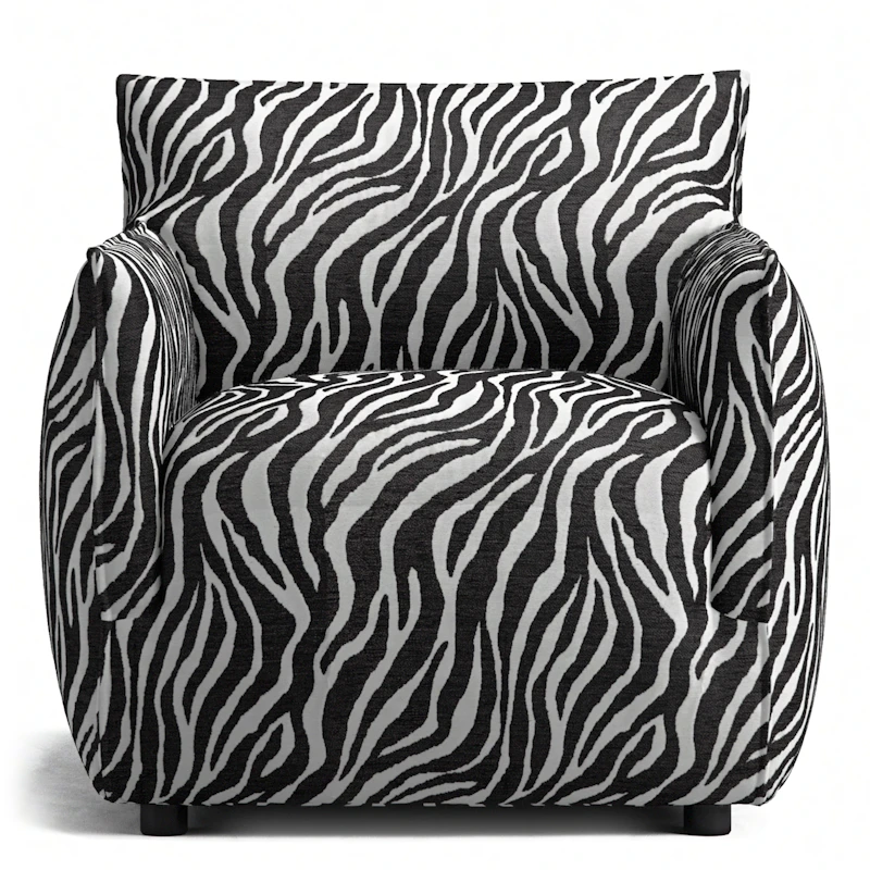 Le Petite Lænestol Zebra, Sort / Hvid