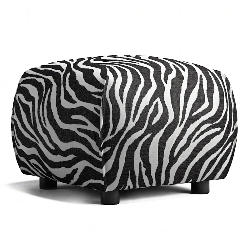 Le Petite Puf Zebra, Sort / Hvid