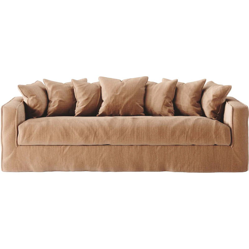 Betræk Til Loom 3-Personers Sofa Linne, Taupe