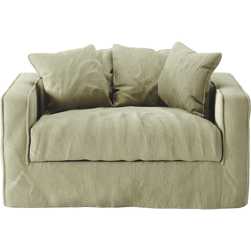 Betræk Til Loom Love Seat Linne, Moss