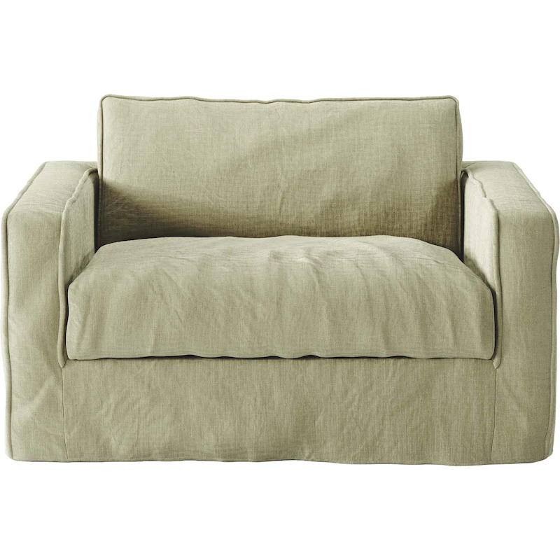 Betræk Til Loom Nest Love Seat Linne, Moss