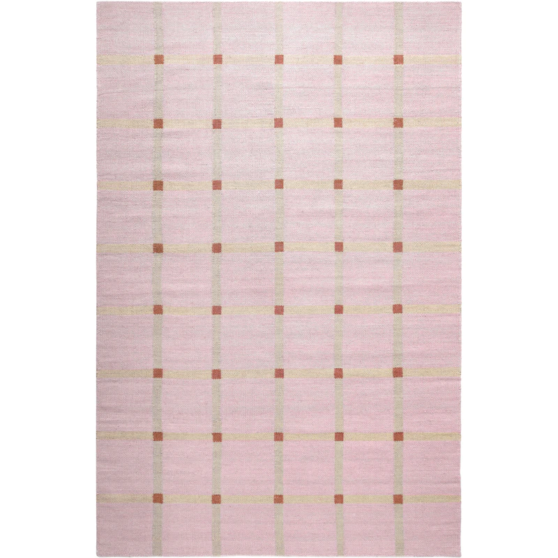 Mosaic Uldgulvtæppe 75x150 cm, Rosa