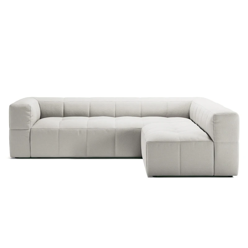 Mure 3-Personers Sofa Med Åben Ende Højre, Steam White