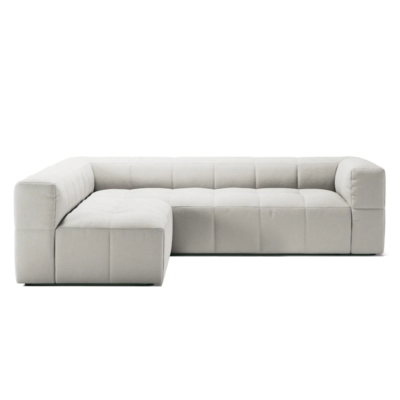 Mure 3-Personers Sofa Med Åben Ende Venstre, Steam White