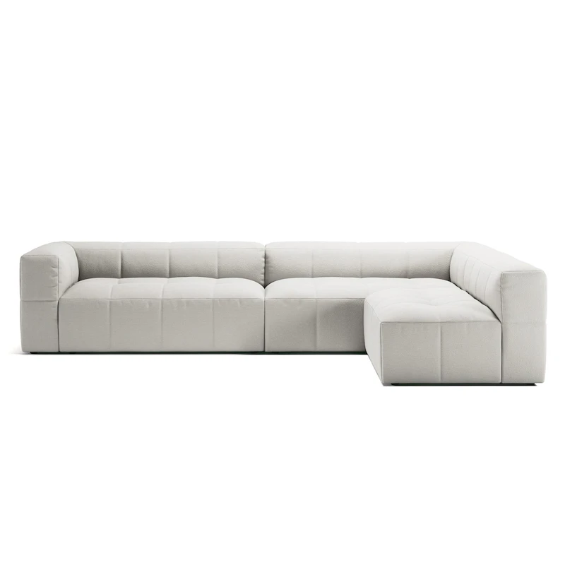 Mure 4-Personers Sofa Med Åben Ende Højre, Steam White