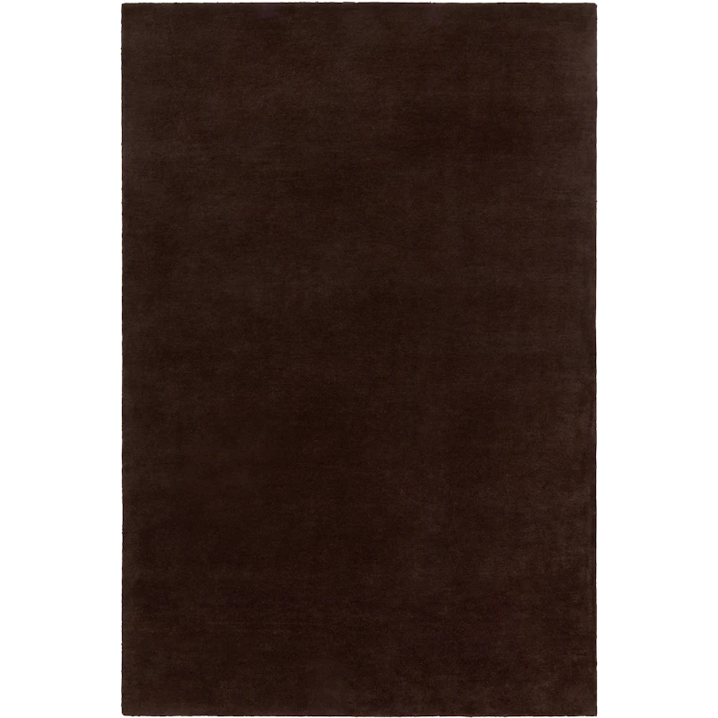 Nordic Plain Uldgulvtæppe 250x350 cm, Mørkebrunt