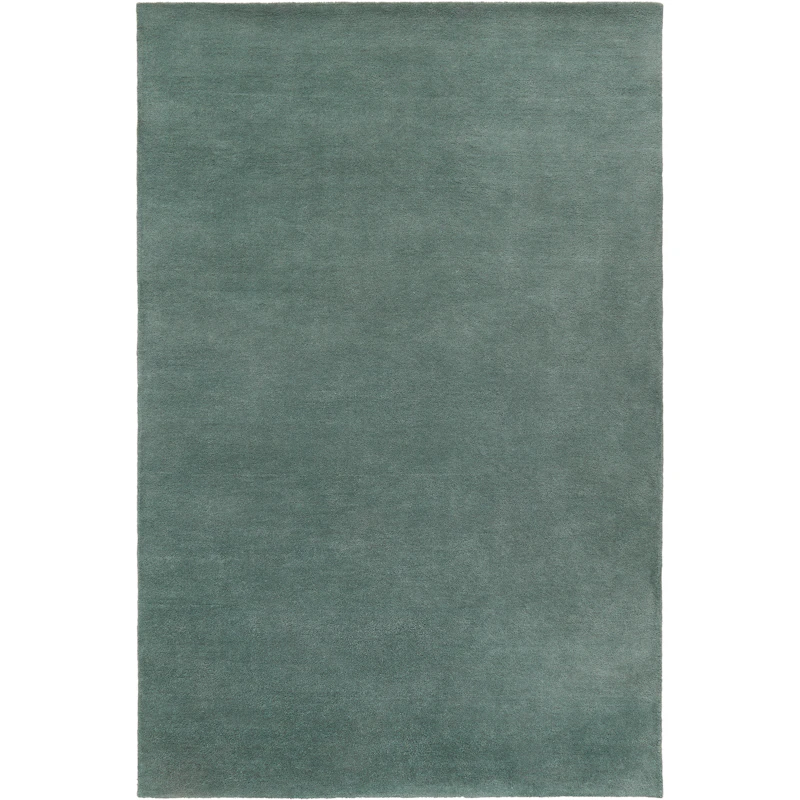 Nordic Plain Uldgulvtæppe 180x270 cm, Teal