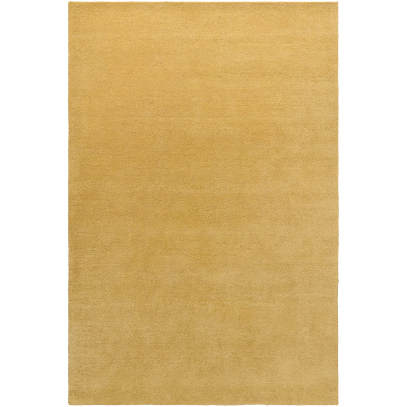 Nordic Plain Uldgulvtæppe 180x270 cm, Guld