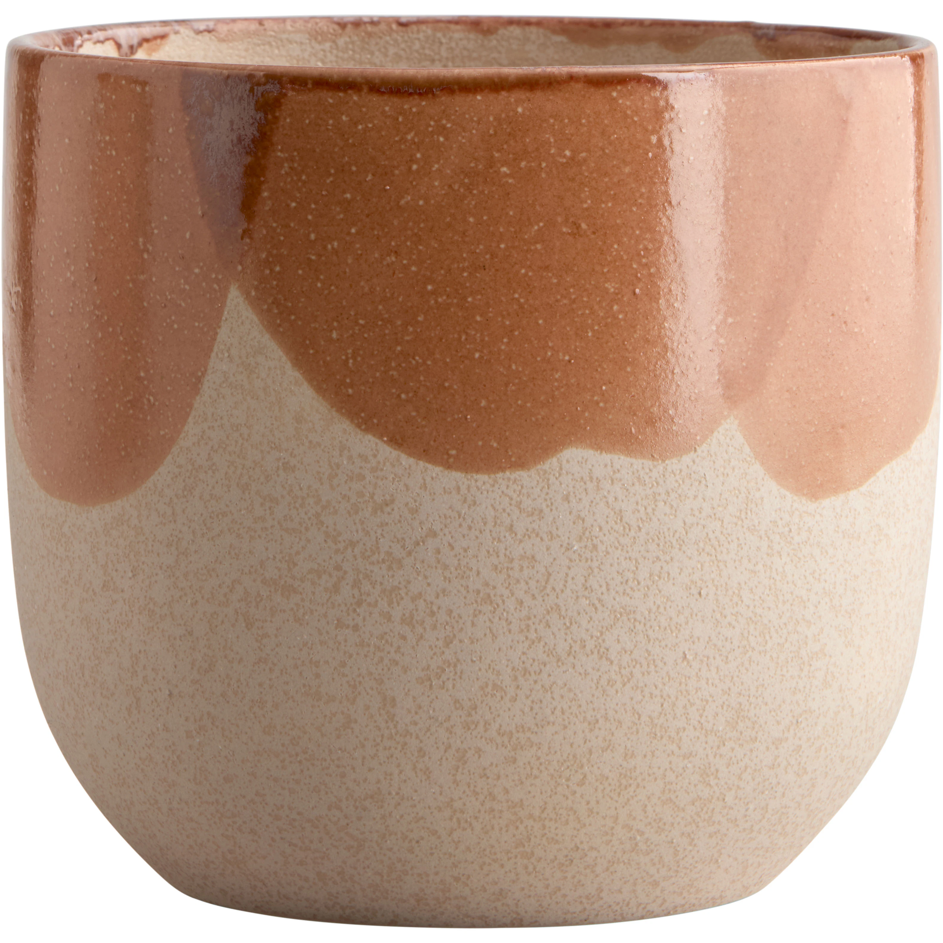 Decotique Nougat Krukke / Gul / Cremefarvet 17,5 Cm - Krukker Lert&oslash;j Orange - 8638 DV12187