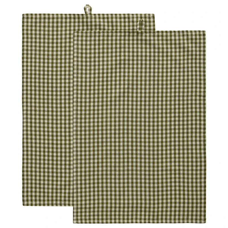 Oliva Viskestykke 50x70 cm 2-pak, Olivengrønt